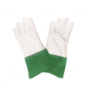 Gants de soudage TIG en cuir de chèvre et de vache, résistants à la chaleur, ignifuges, pour la lutte contre les incendies et le barbecue - Product Image 4