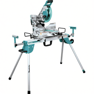 Scie à onglet électrique coulissante à double biseau de 10 pouces avec guide laser et support pour le travail du bois DIY - Product Image 2