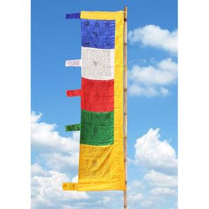 Drapeaux à motifs colorés avec étoiles et cercles pour l'affichage en extérieur - Product Image 4