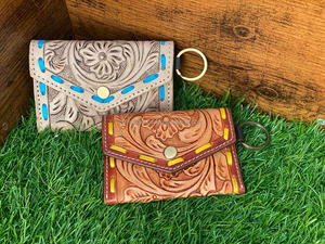 กระเป๋าใส่เหรียญงานแกะสลักด้วยมือมีสไตล์ใช้งานได้หลากหลายกระเป๋าสตางค์หนังสไตล์ตะวันตกมาใหม่สำหรับทุกเพศ - Product Image 2