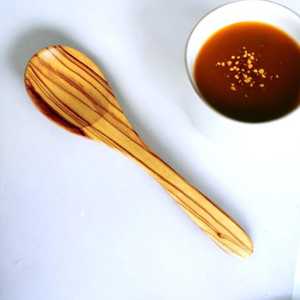 Handcrafted Olive Wood Coffee Scoop | <b>Small</b> Tea & Sugar <b>Spoon</b> | Natural Wooden Espresso <b>Spoon</b> - Product Image 1