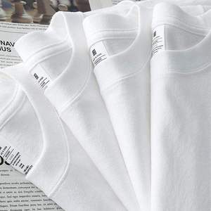 Camisetas Lisas Unisex Extra Grandes de Algodón 100% al por Mayor, Camisetas Personalizadas de Alta Calidad para Hombre, Fabricante OEM ODM con Logotipo Personalizado - Product Image 1