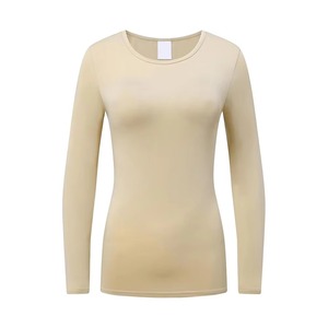 Haut de compression uni pour femme, Rash Guard vierge, personnalisable avec logo, pour l'entraînement, fabricant OEM, UPF50+, respirant - Product Image 1