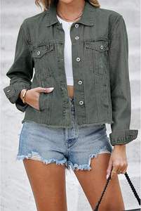 New Design Women Denim <b>Jacket</b> 100% Cotton Quilted Breathable Quick Dry <b>Winter</b> Wear Top Selling <b>Cheap</b> Price Denim <b>Jacket</b> - Product Image 3