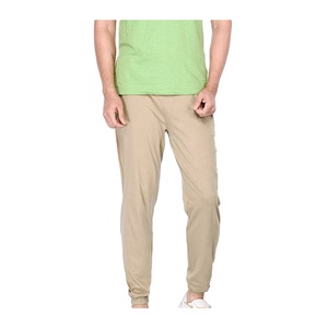 Men's Light Gray Cotton Sweatpants Elastic Waist <b>Drawstring</b> Closure Side Pockets Casual Jogger Pants Spring Wear - Product Image 3
