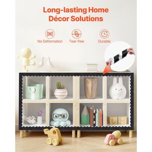 Bordo Decorativo Ondulato per Bacheca da 20 Metri, Design a Scallo, Adesivo Murale per Bordi di Aule, Carta Decorativa a Linee Ondulate - Product Image 5