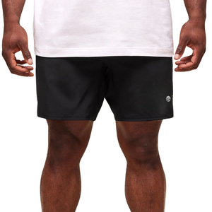 Shorts de sport pour homme, coupe ample, 7 pouces, poids lourd, entraînement, musculation, fitness, noir - Product Image 1