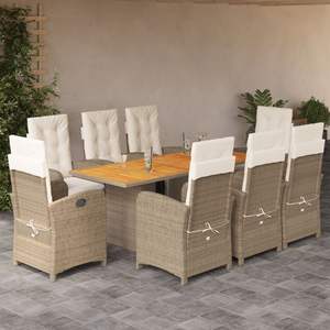 Conjunto de Comedor para Jardín en Color Beige - Product Image 1