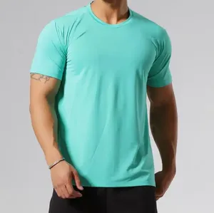 เสื้อยืดออกกำลังกายผู้ชายคุณภาพสูง แห้งเร็ว สไตล์จีน คอเต่า สีพื้น สำหรับฤดูร้อน ขายส่ง - Product Image 4