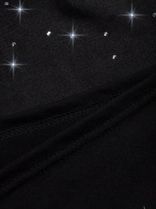 T-shirts décontractés d'été pour hommes, personnalisables avec transfert de strass, col rond, motif uni, 100 % coton jersey, broderie de logo, écologiques, séchage rapide - Product Image 2