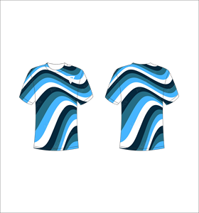 T-shirt à manches courtes pour homme, motif Argyle bleu, impression par sublimation, respirant, coupe classique, col rond, design décontracté - Product Image 4