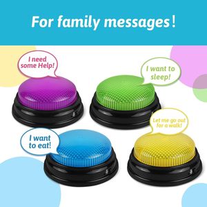 Set di 4 Campanelli Personalizzabili con Registrazione Audio per Giochi in Famiglia, Serate Trivia, Insegnamento in Classe - Accessori per Eventi Ludici - Product Image 2
