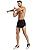 Men's Black Mesh Shorts <b>Mid</b> Waist Drawstring Breathable Athletic Workout Casual Short Shorts with Pockets - Product Image 2