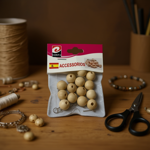 Cuentas de Madera Natural de 4 mm, Artículos de Cuentas y Surtidos de Cuentas - Product Image 3