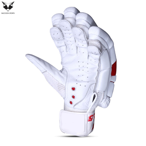 2026 Cricket Batting Gloves Soft Sheepskin Leather Palm Impact Resistance Finger Guards Ambidextrous Velcro Closure Cricket - Product Image 2