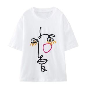 เสื้อยืดผู้หญิงฤดูร้อนสไตล์ลำลอง ราคาโรงงาน ออกแบบได้ตามต้องการ เป็นมิตรกับสิ่งแวดล้อม ผ้าฝ้าย 100% ทรงเข้ารูป ราคาสมเหตุสมผล แห้งเร็ว - Product Image 1