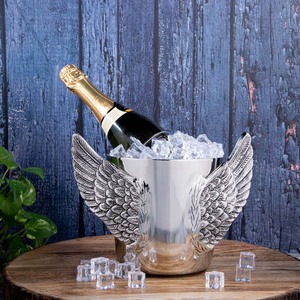 Seau à boissons en acier inoxydable à ailettes, design moderne fait main pour refroidir la bière, le vin et le champagne ZE-3287K - Product Image 6