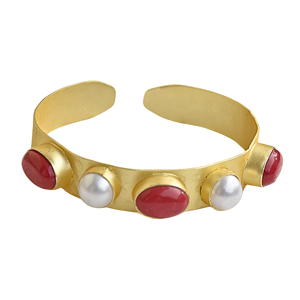 Stone Bangle Cuff Gold plated fashion jewelry <b>bracelets</b> - Product Image 6
