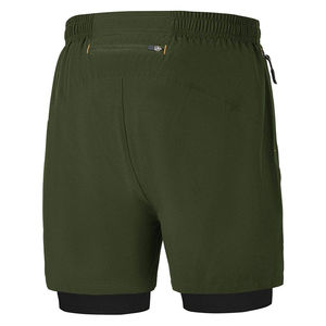 Pantalones Cortos Deportivos 2 en 1 para Hombre, de Secado Rápido, Doble Capa, con Bolsillos con Cremallera, para Correr, Entrenamiento Físico, Venta al por Mayor - Product Image 2