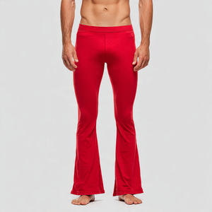 Legging évasé unisexe pour la course en extérieur et la gym, 100% polyester, taille élastique, pour hommes et femmes - Product Image 3