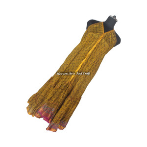 Nuevo Vestido Largo Holgado de Seda para Mujer, Estilo Bohemio Vintage, Estampado Floral Colorido, para Vacaciones, Elegante, para Cena - Product Image 5