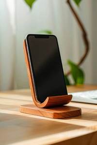 Support de téléphone en bois massif sculpté à la main, figurine musicale de qualité supérieure, guitare et clé de sol, pour la maison et le bureau, aux prix les plus bas - Product Image 3