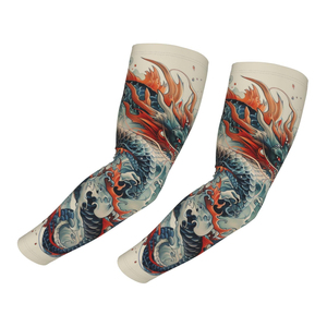 <b>Tattoo</b> Cover Cycling Bicycle UV Protection Arm <b>Sleeves</b> Protective Arm <b>Sleeves</b> Men Women Outdoor Arm <b>Sleeves</b> With Custom Printing - Product Image 2