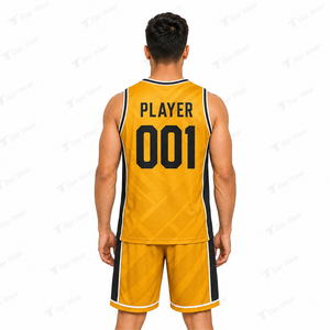 Maillot de basket-ball unisexe, impression par sublimation intégrale, tissu polyester respirant haute performance, sans manches - Product Image 4
