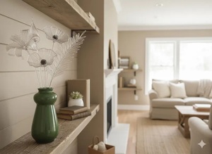 Jarrón Decorativo Clásico de Cerámica con Acabado Esmeralda Intenso y Detalle Acanalado Esculpido, el Toque Perfecto para Decorar la Mesa de la Sala de Estar - Product Image 6