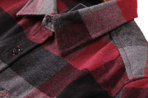 Camisas de Franela a Cuadros para Hombre, Estilo Nuevo, 100% Algodón, Transpirables, de Manga Larga, con Logotipo Personalizado - Product Image 3