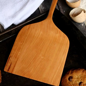 ช้อนไม้ทำมือขนาดใหญ่สำหรับเสิร์ฟ ช้อนทำครัวจากไม้ธรรมชาติ สำหรับผสมซอส ข้าวแกง ซุป ใช้สำหรับรับประทานอาหาร คอลเลคชั่นงานแฮนด์เมด - Product Image 1