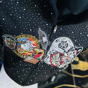 Sudaderas con Pedrería en Toda la Superficie para Hombre y Mujer, con Impresión DTF, Talla Personalizada, Sudaderas con Cremallera - Product Image 5