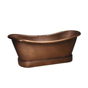 Bañera de cobre antiguo martillado a mano de alta calidad con patas de pata de león, bañera doble para decoración de baños de lujo. - Product Image 5