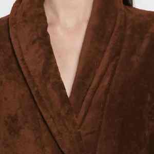 เสื้อคลุมอาบน้ำผ้าฝ้ายแท้ 100% สำหรับผู้หญิง เสื้อคลุมยาวเนื้อนุ่ม ระบายอากาศได้ดี สวมใส่สบาย เหมาะสำหรับโรงแรม สปา ฟิตเนส ชุดนอน ชุดลำลองใส่บ้าน - Product Image 5