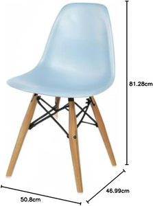 Contemporary Accent <b>Chair</b> with Wooden Legs Stylish <b>Dining</b> Seating for Hospitality Use - Product Image 6