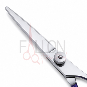 Tijeras de Peluquería Profesionales, Tijeras para Cortar Cabello de Acero Inoxidable, Tijeras de Salón con Mango Morado, Tijeras de Peluquería - Product Image 3
