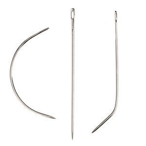 Kit d'aiguilles à tisser les cheveux de qualité supérieure, en acier inoxydable, pour extensions droites, en forme de J et en forme de C - Product Image 1