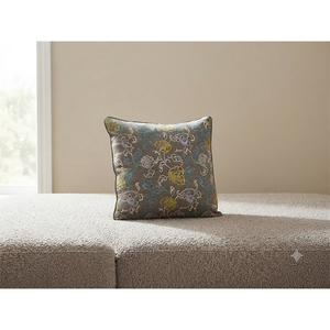 Gray Floral Embroidered <b>Cushion</b> <b>Cover</b> Square Polyester Throw Pillow <b>Cover</b> with Zipper Custom Home Decor - Product Image 3