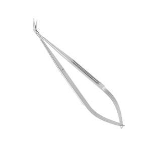 Micro Tijeras Anguladas de 45 Grados, Hoja de 15 mm, Punta de Sonda de 165 mm, Juego de Instrumentos Quirúrgicos Manuales de Acero Inoxidable de Alta Calidad para ORL - Product Image 1