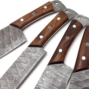 Juego de Cuchillos de Chef de Acero de Damasco de 67 Capas, Hechos a Mano, Profesionales, Afilados, Duraderos, con Mango Personalizable - Product Image 5