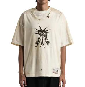 Camiseta de Hombre Personalizada de Fabricante, Estilo Vintage, Formal, Holgada, de Manga Larga, 100% Algodón, Corte Recortado y Cosido - Product Image 5