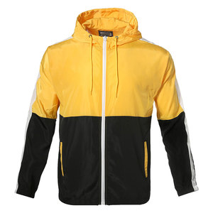 Nouvelle veste coupe-vent élégante pour homme avec fermeture éclair, ensemble coupe-vent fin et imperméable pour l'hiver, prix de gros, mode personnalisée - Product Image 1