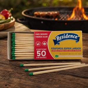 Allumettes de sécurité pour barbecue fabriquées en Inde, longues allumettes en bois pour barbecue, cuisine et allumage de feux en extérieur - Product Image 6