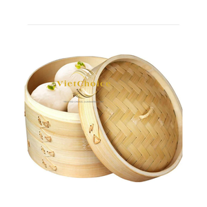 Vietchoice Natural Bamboo 3-Layer Food <b>Steamers</b> Pot Cover Reusable Durable Gas Good Price Customized Logo Eco-Friendly - Product Image 4