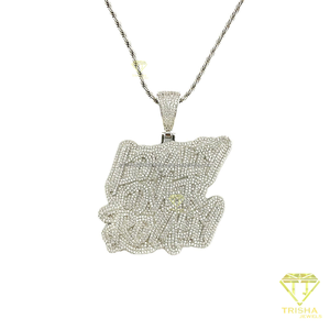Pendentif Moissanite personnalisé exclusif en argent sterling 925, collier Hip Hop Bling, cadeau pour homme et femme - Product Image 3
