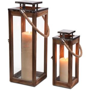 Lanterne à bougie en bois artisanale moderne de haute qualité, écologique, forme personnalisée, utilisation en intérieur, multi-occasions, décoration de Noël pour la maison - Product Image 5