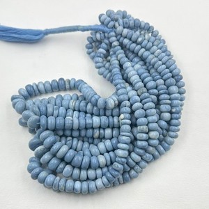Natural Blue Opal Gemstone <b>Beads</b>, <b>Loose</b> Gemstone <b>Beads</b> Genuine Rondelle Shape <b>Beads</b>, Size 6X11M For Jewelry Making 2026 New <b>Bead</b> - Product Image 2