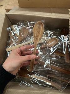 Utensilio de cocina Vietchoice de alta calidad, espejo pulido, ecológico, de madera de caucho natural Acasia y bambú, para sartenes antiadherentes. - Product Image 4