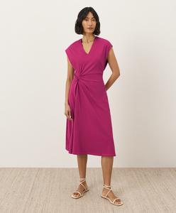 Vestido Casual Elegante de Verano para Mujer, Personalizado por el Fabricante, Vestido de Algodón con Cuello en V y Sin Mangas, Midi - Product Image 1