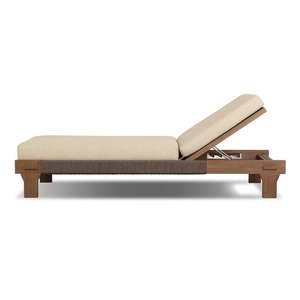 Tumbona de Madera de Teca Hecha a Mano para Exteriores con Respaldo Reclinable y Cojín Confortable, Silla de Descanso para Uso en Resorts, Hoteles y Jardines - Product Image 4